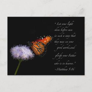 Let your light shine postcard