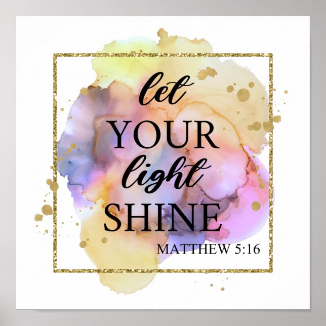 Let your light shine  poster (Front)