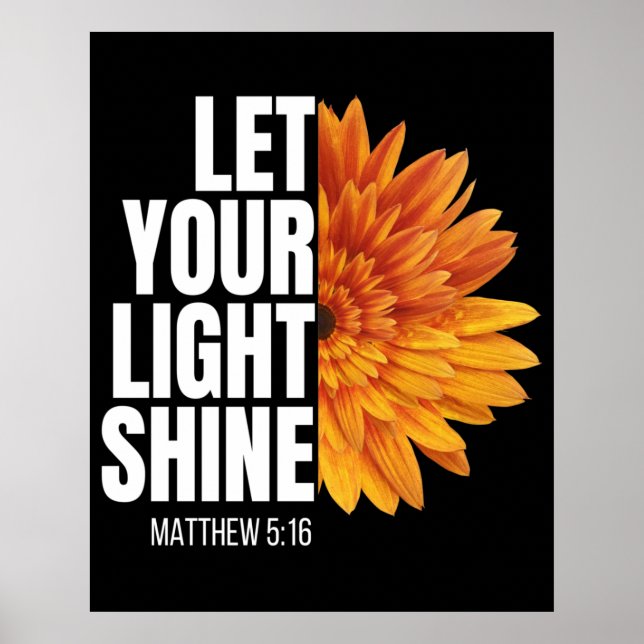 LET YOUR LIGHT SHINE  POSTER (Front)