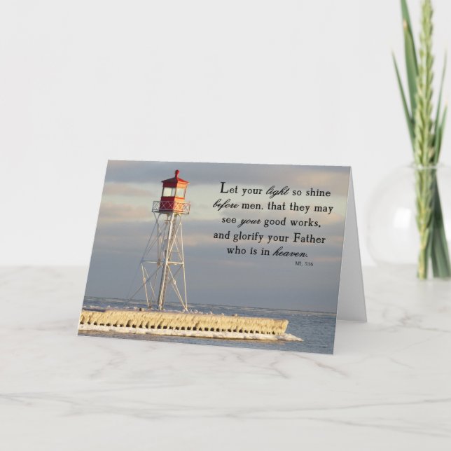 Let Your Light Shine - Scripture Card (Front)