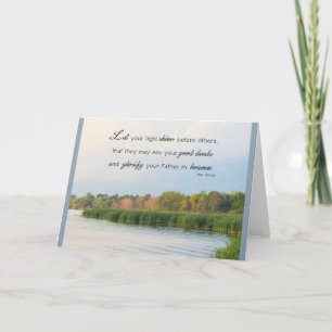 Let Your Light Shine - Scripture Card