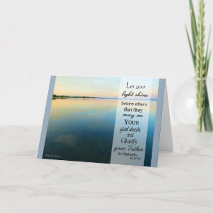 Let Your Light Shine - Scripture Card