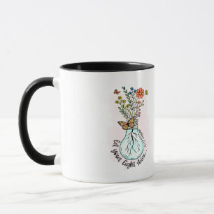 "LET YOUR LIGHT SHINE" SIMPLE DESIGN BEBLE VERSE M MUG