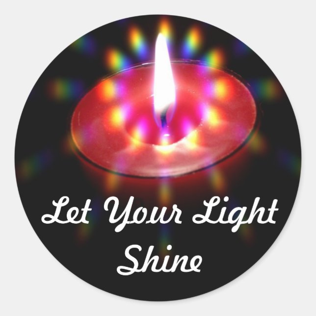 Let Your Light Shine stickers (Front)