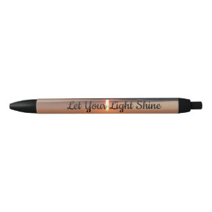 Let Your Light Shine Sunset Faith Quote Pen
