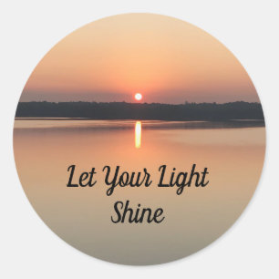 Let Your Light Shine Sunset Inspiration Sticker