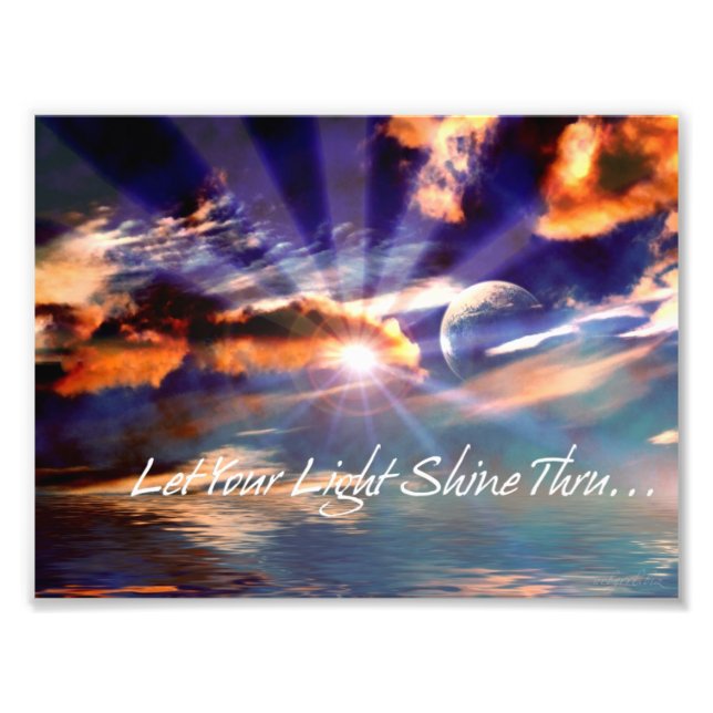 Let Your Light Shine Thru Art Photo (Front)