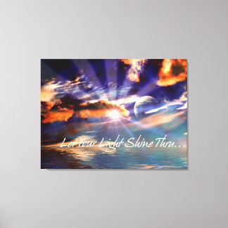 Let Your Light Shine Thru Art Wrapped Canvas