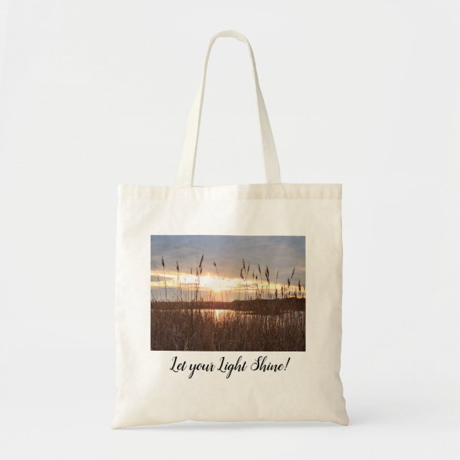 "Let your Light Shine!"  Tote Bag (Front)