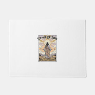 Let Your Light Shine Vintage Faith Doormat