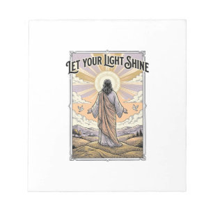 Let Your Light Shine Vintage Faith Notepad