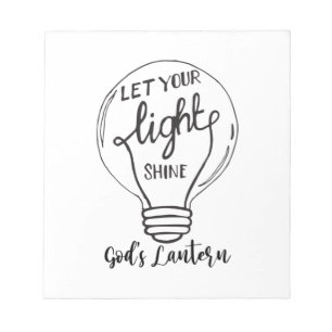 Let Your Light Shine with God's Lanterns Notepad