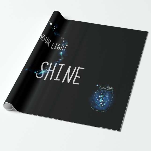 Let Your Light Shine Wrapping Paper (Unrolled)