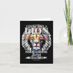 Let Your Lion Out Brandon Lake Merch Praise Jesus  Card