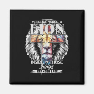 Let Your Lion Out Brandon Lake Merch Praise Jesus Magnet