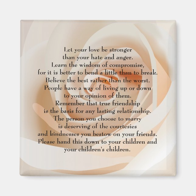 Let your love be stronger magnet (Front)