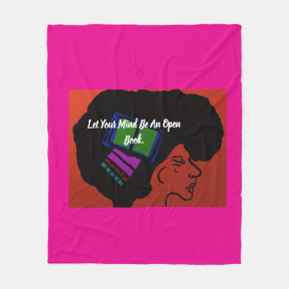 Let Your Mind Be An Open Book Fleece Blanket
