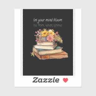 Let Your Mind Bloom – Floral Aesthetic Stickers 