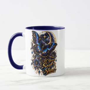 Let Your Soul Shine Celestial Butterfly Two Sided Mug