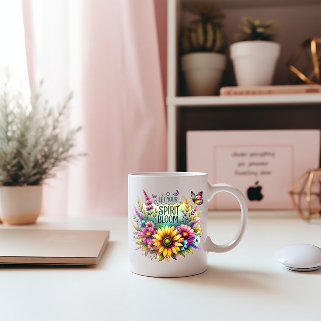 Let Your Spirit Bloom Coffee Mug (Creator Uploaded)
