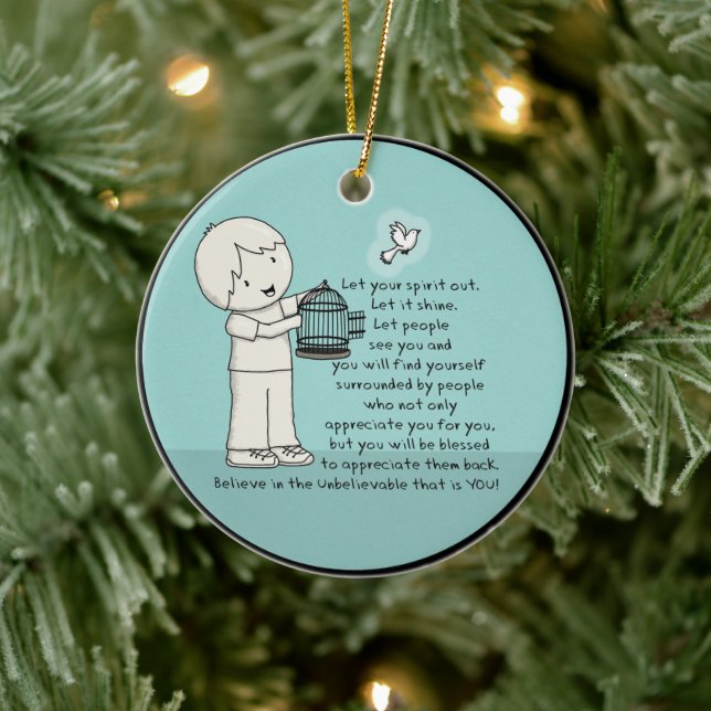 Let Your Spirit Out Ceramic Tree Decoration (Tree)