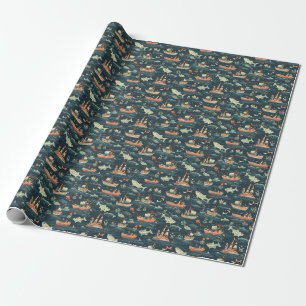 Let Your Worries Dissolve Like Footprints Wrapping Paper