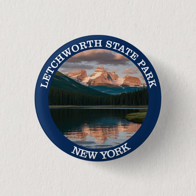 Letchworth State Park 3 Cm Round Badge (Front)