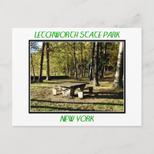 Letchworth State Park - Tea Table Rock Postcard