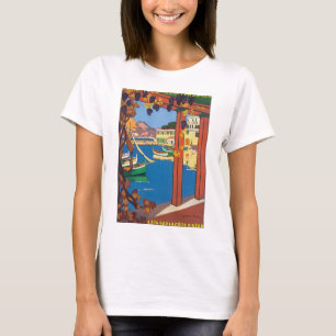 L'Ete Sur La Cote D'Azur Vintage Travel Poster T-Shirt