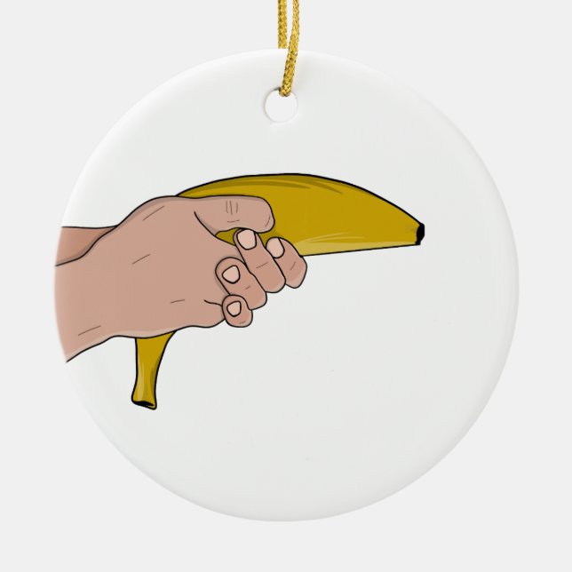 Lethal banana ceramic tree decoration (Front)