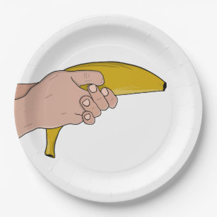 Lethal banana paper plate