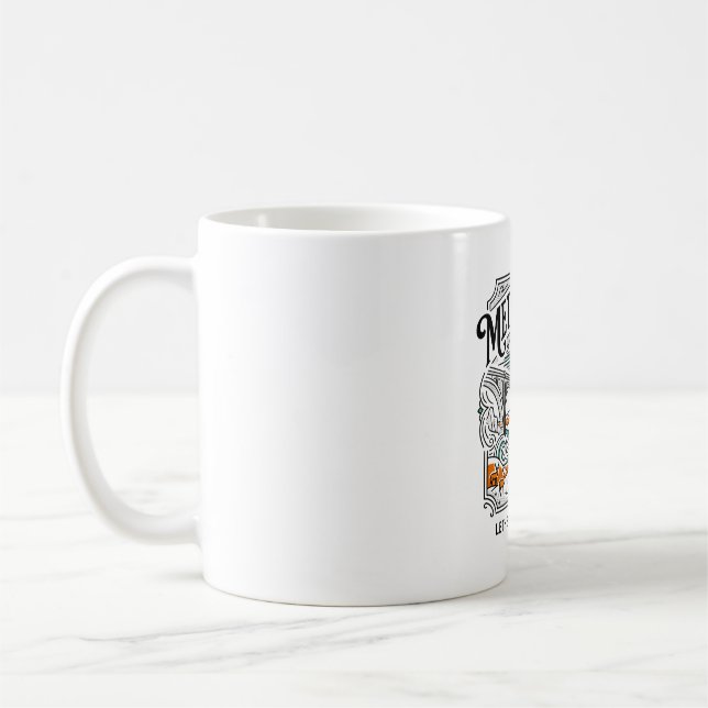 Lethbridge Alberta High Level Bridge Illustration Coffee Mug (Left)
