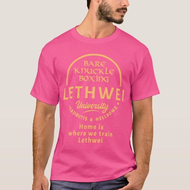 Lethwei Bare Knuckle University T-Shirt (Front)