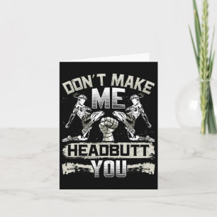 Lethwei Self Defence Headbutt Martial Arts Burmese Card