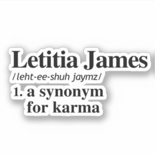 Letitia James Definition: Synonym for Karma