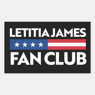 Letitia James Fan Club Rectangular Sticker