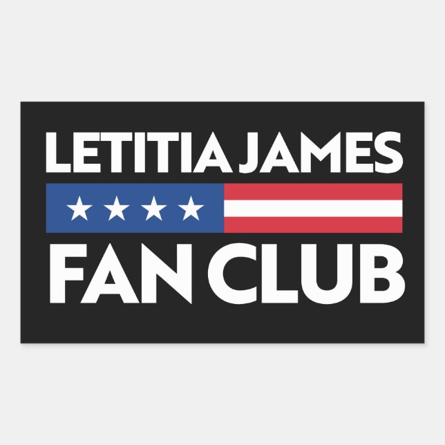 Letitia James Fan Club Rectangular Sticker (Front)