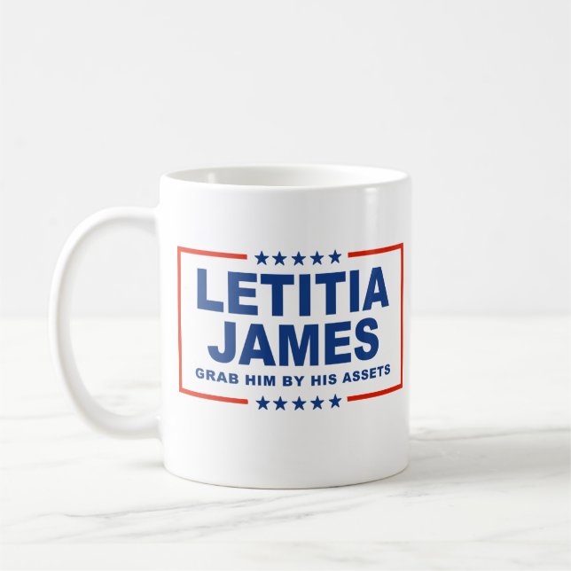 Letitia James - Grab him by his assets Coffee Mug (Left)