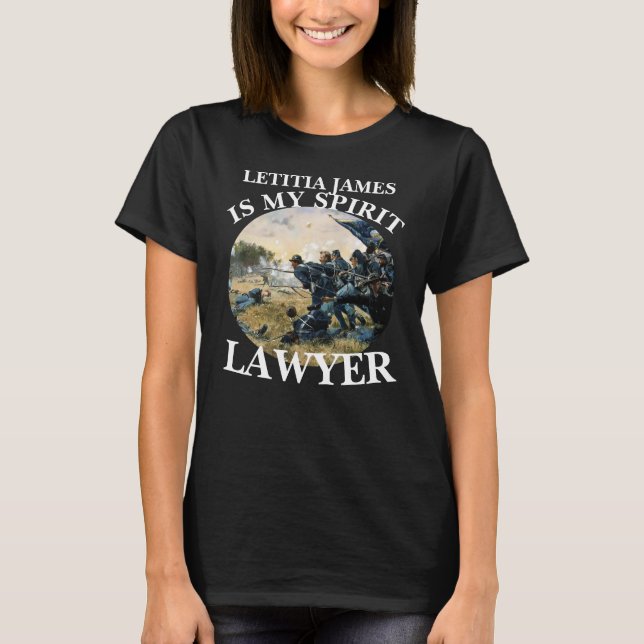 LETITIA JAMES IS MY SPIRIT LAWYER ATTORNEY T-Shirt (Front)