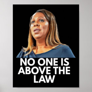 Letitia James. Nobody Is Above The Law Poster