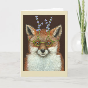 Letizia the fox card