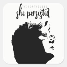 #LetLizSpeak "Nevertheless She Persisted" Stickers
