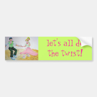 lets all do the twist swing dancers bumper sticker