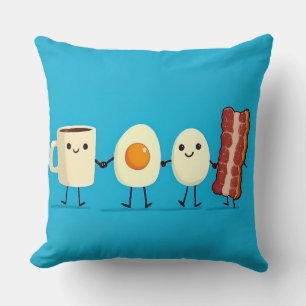 Let's All Go And Have Breakfast Cushion