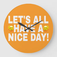 LET'S ALL HAVE A NICE DAY WHITE FONTS TWO FACES