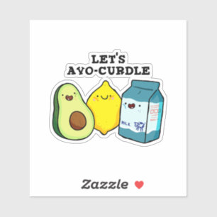 Let's Avo-Curdle Funny Food Pun Vinyl Sticker