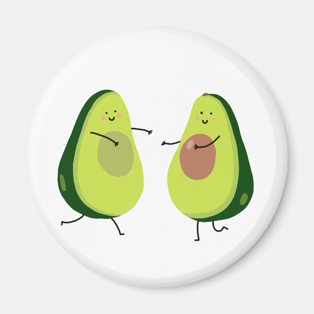 LET'S AVOCUDDLE, AVOCADO DESIGN MAGNET (Front)