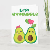 Lets AvoCuddle Avocado Love Anniversary Birthday
