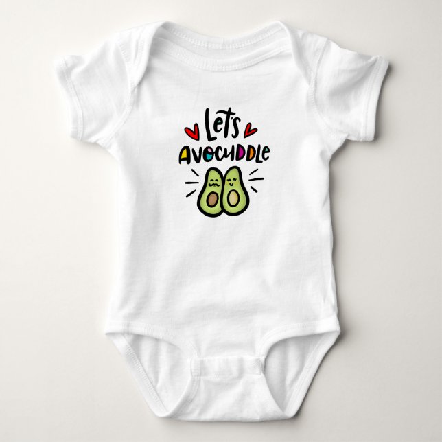 Let's Avocuddle Baby Bodysuit (Front)