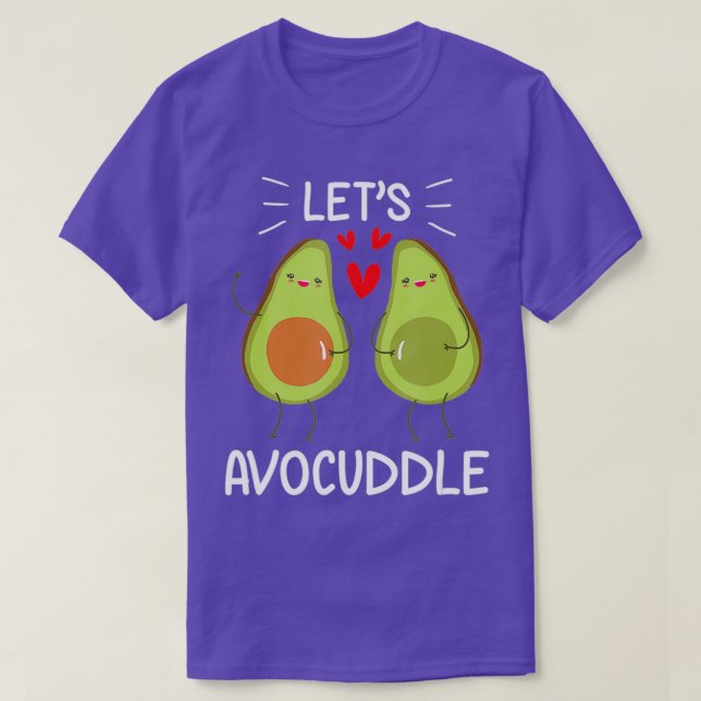 Lets Avocuddle Clothing Vegan Lover Avocado Valent T-Shirt (Design Front)
